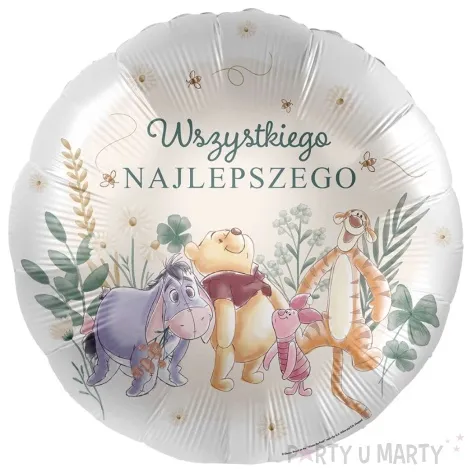 balon foliowy kubus puchatek przyjaciele wszystkiego najlepszego premioloon 17 rnd