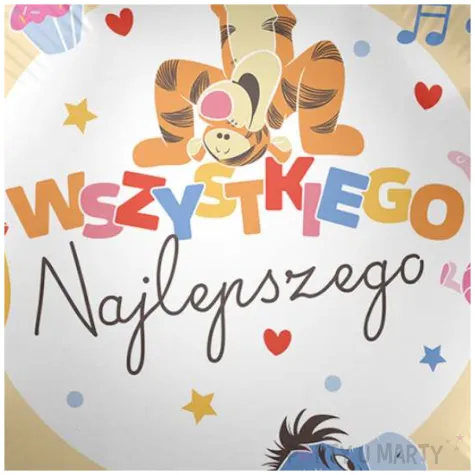 balon foliowy kubus puchatek wszystkiego najlepszego przyjecie premioloon 17 rnd