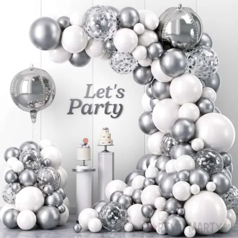 balon foliowy kula bialy godan 20 orb