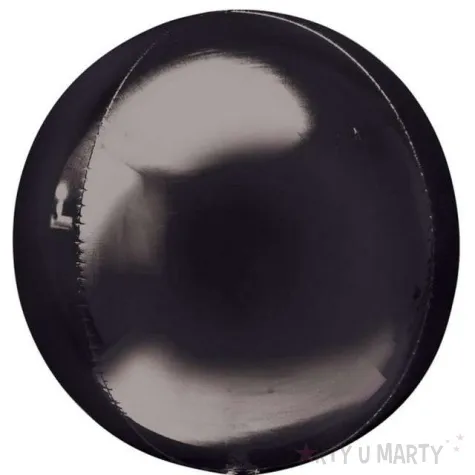 balon foliowy kula czarny amscan 15 orb