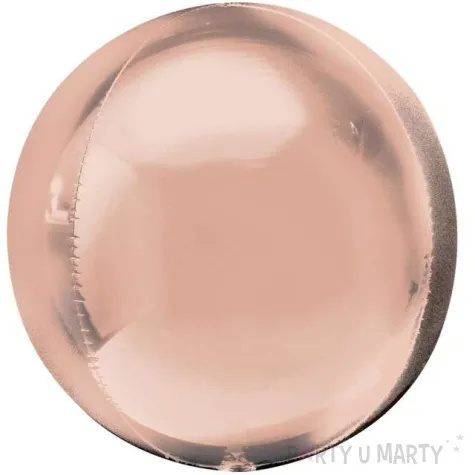 balon foliowy kula jumbo rozowe zloto amscan 21 orb