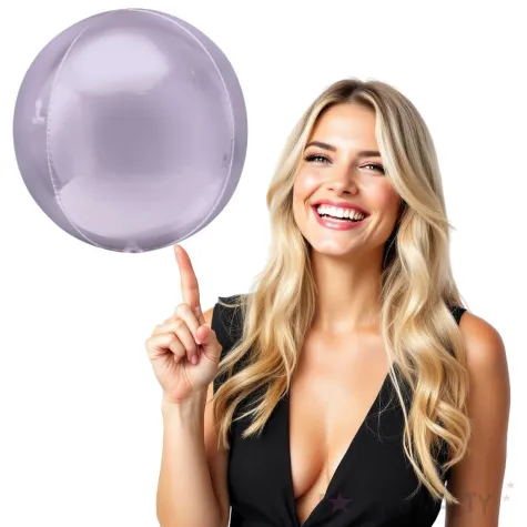 balon foliowy kula liliowy amscan 15 orb