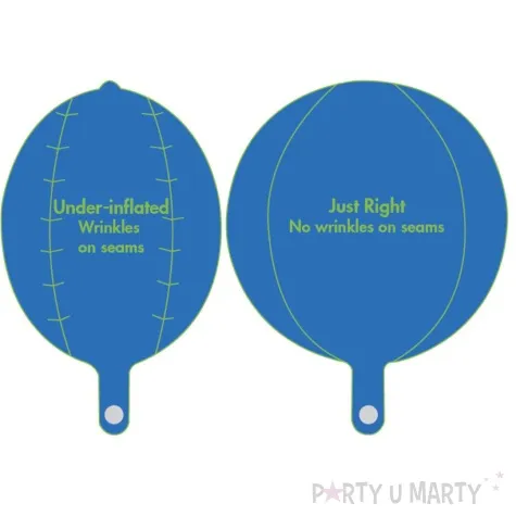 balon foliowy kula ombre niebieski amscan 16 orb