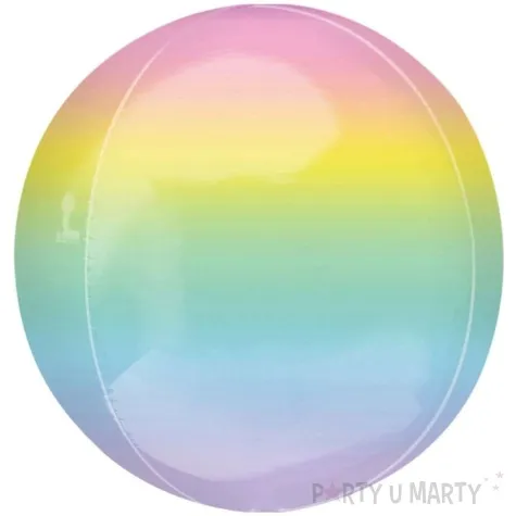 balon foliowy kula ombre teczowy amscan 16 orb
