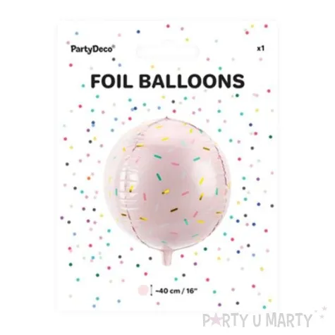 balon foliowy kula posypka partydeco 16 orb