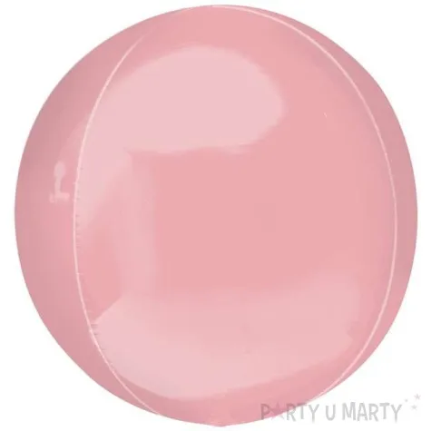 balon foliowy kula rozowy pastelowy amscan 16 orb