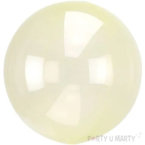 balon foliowy kula transparentna zolty amscan 18 orb