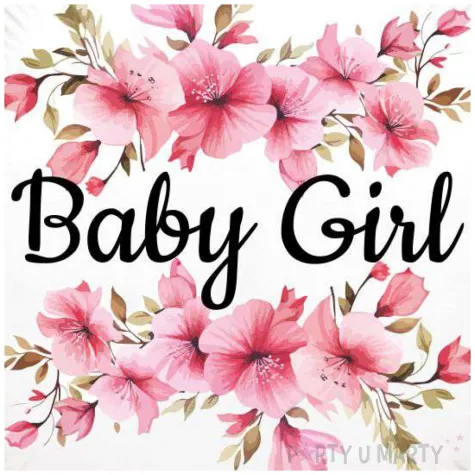 balon foliowy kwiat jabloni baby girl dekoracja na baby shower gender reveal bialy 18 rnd