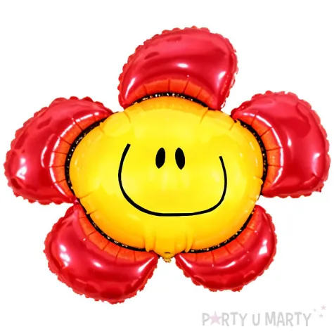 balon foliowy kwiatek czerwony flexmetal 24 shp