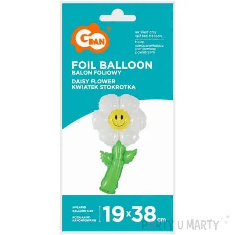 balon foliowy kwiatek stokrotka godan 15 shp