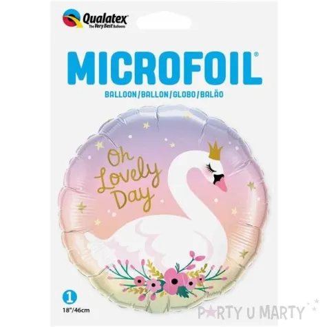 balon foliowy labedz oh lovely day qualatex 18 rnd