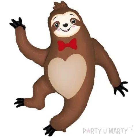 balon foliowy leniwiec wesoly brazowy flexmetal 24 shp