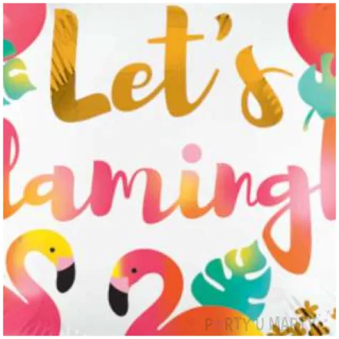 balon foliowy lets flamingle amscan 17 rnd