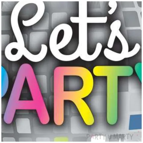 balon foliowy lets party kula dyskotekowa qualatex 18 rnd