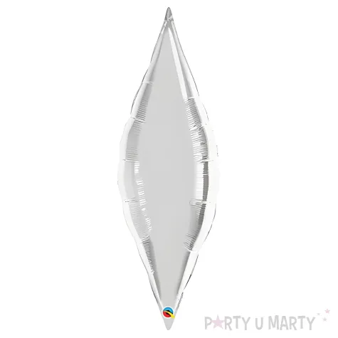 balon foliowy lezka srebrny qualatex 38 shp