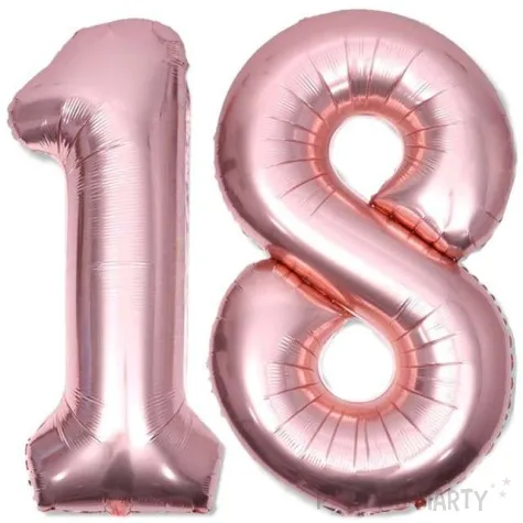balon foliowy liczba 18 rozowe zloto dekoracjepolska 39 dgt