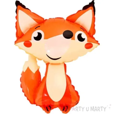 balon foliowy lis usmiechniety pomaranczowy jix 25 shp