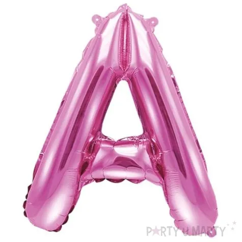 balon foliowy litera a rozowy partydeco 14 ltr