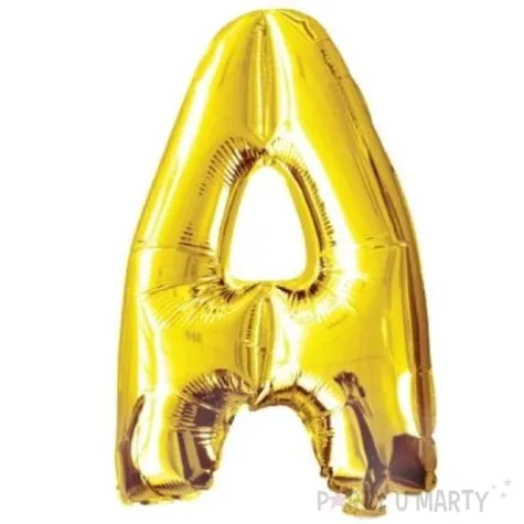 balon foliowy litera a zloty oem 16 ltr