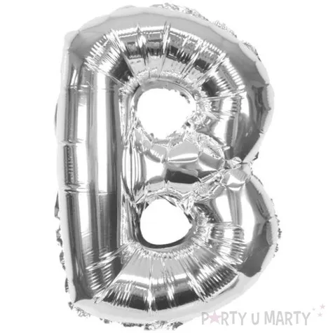 balon foliowy litera b srebrny oem 16 ltr