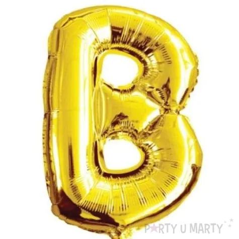balon foliowy litera b zloty oem 16 ltr