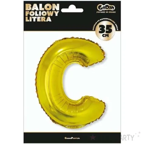 balon foliowy litera c zloty godan 14 ltr