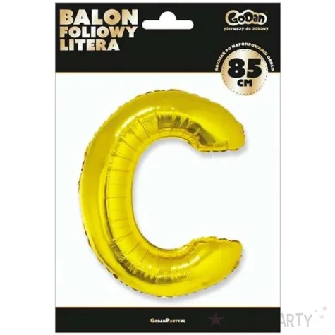 balon foliowy litera c zloty godan 32 ltr
