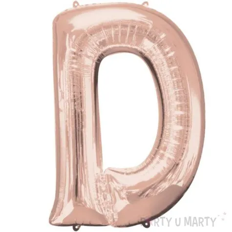 balon foliowy litera d szampanski amscan 32 ltr