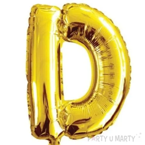 balon foliowy litera d zloty oem 16 ltr