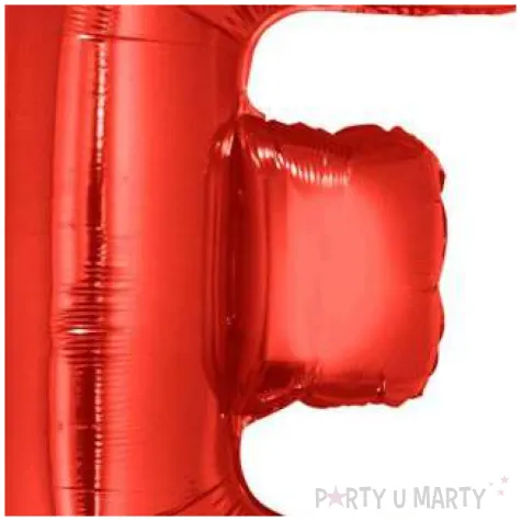 balon foliowy litera e czerwony funny fashion 40 ltr