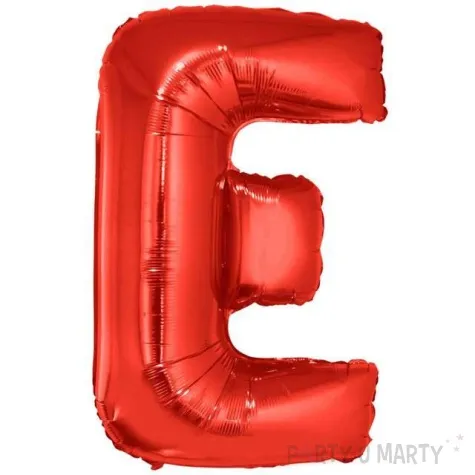 balon foliowy litera e czerwony funny fashion 40 ltr