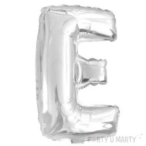 balon foliowy litera e srebrny oem 16 ltr