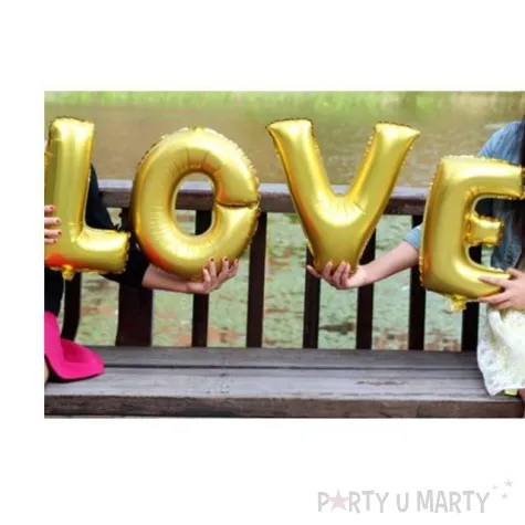 balon foliowy litera e zloty godan 14 ltr