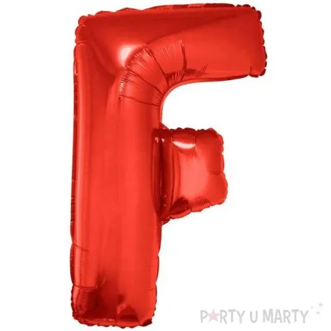 balon foliowy litera f czerwony funny fashion 40 ltr