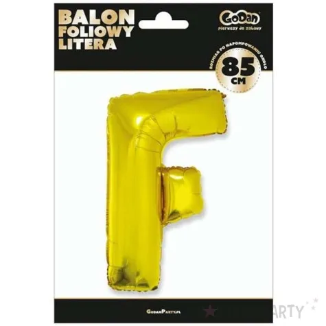 balon foliowy litera f zloty godan 32 ltr