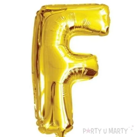 balon foliowy litera f zloty oem 16 ltr