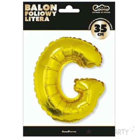 balon foliowy litera g zloty godan 14 ltr