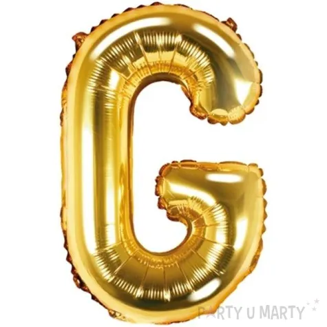 balon foliowy litera g zloty partydeco 14 ltr