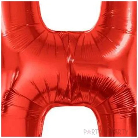 balon foliowy litera h czerwony funny fashion 40 ltr