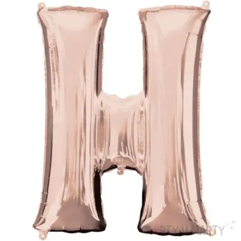 balon foliowy litera h szampanski amscan 32 ltr