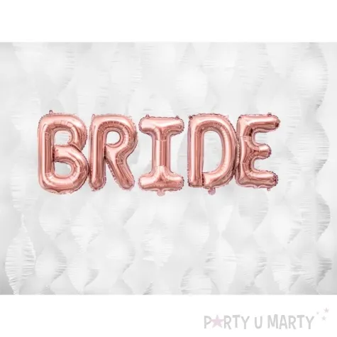 balon foliowy litera i rozowe zloto partydeco 14 ltr