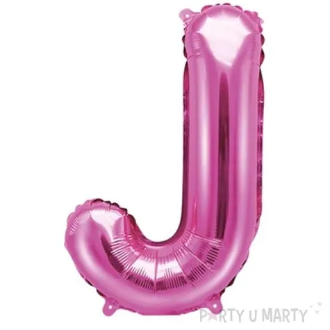 balon foliowy litera j rozowy partydeco 14 ltr