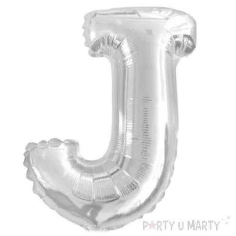balon foliowy litera j srebrny oem 16 ltr