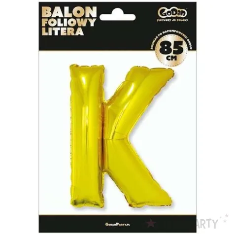 balon foliowy litera k zloty godan 32 ltr