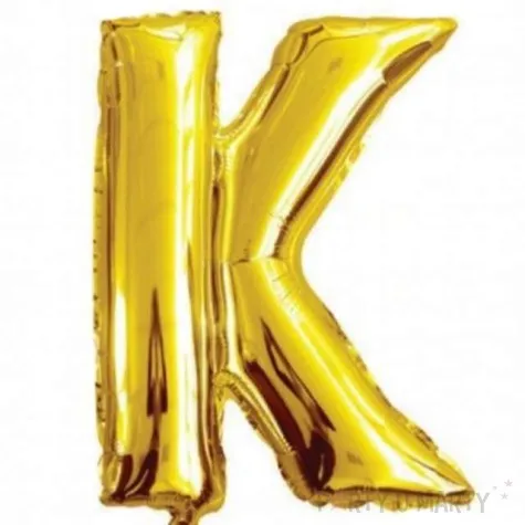 balon foliowy litera k zloty oem 16 ltr