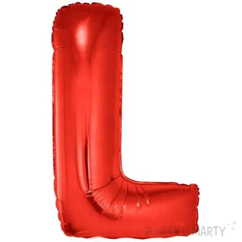 balon foliowy litera l czerwony funny fashion 40 ltr