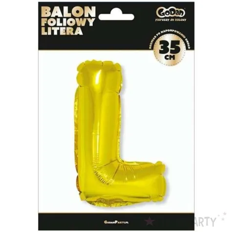 balon foliowy litera l zloty godan 14 ltr