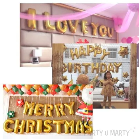 balon foliowy litera n 16 oem zloty