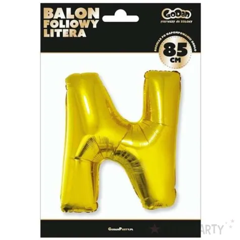 balon foliowy litera n 32 godan zloty