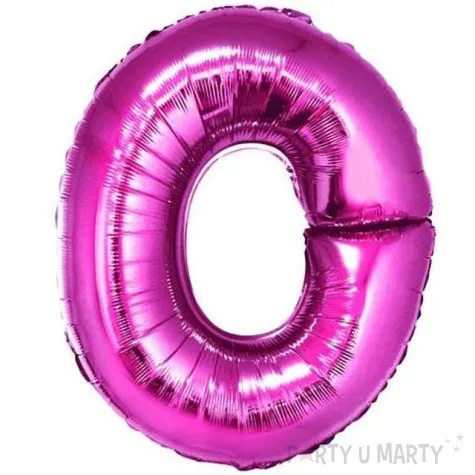 balon foliowy litera o 14 godan rozowy